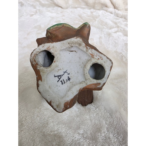 Vintage Homeco Ceramic Owl Figurine Perched on Branch Hand Painted Home Decor - Picture 7 of 9